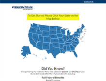 Tablet Screenshot of myborderpatroljob.com